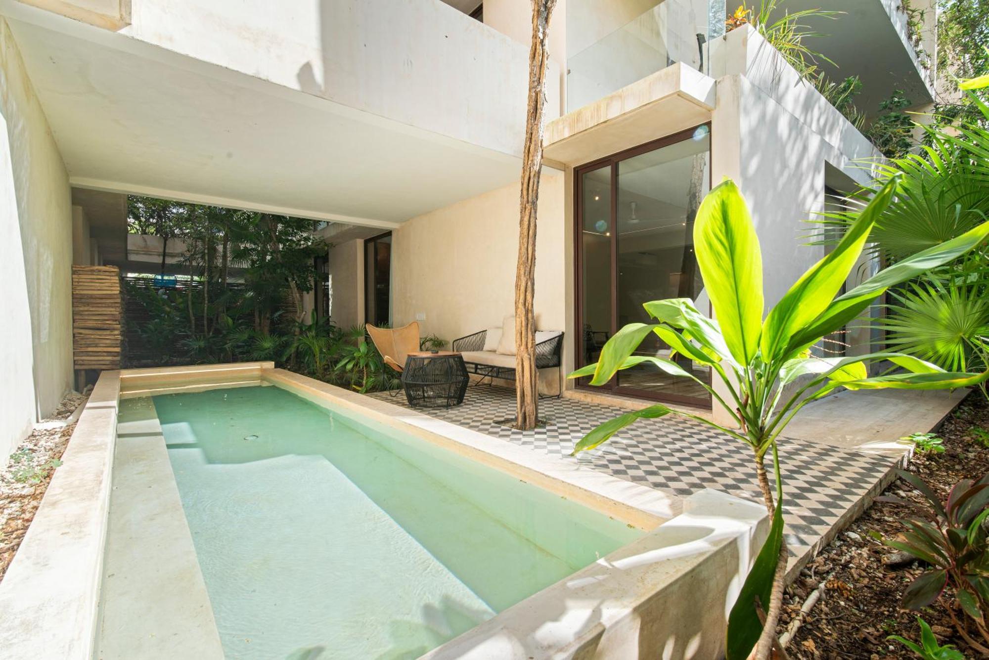 102-104 Amazing Private Pool And Fully Equipped Apartment Тулум Экстерьер фото